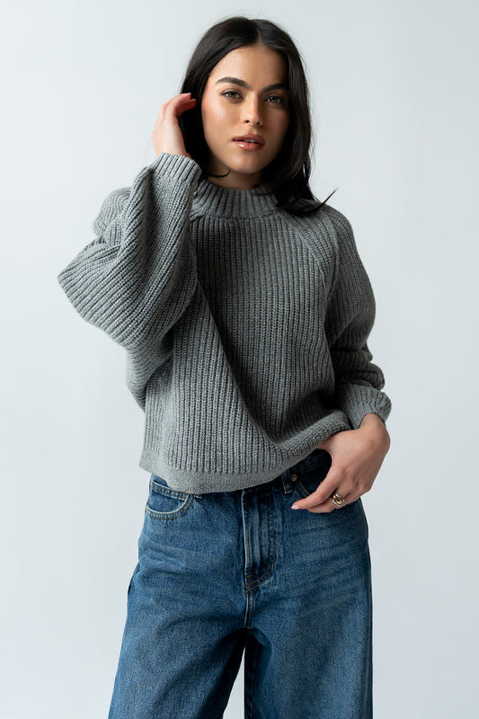 Shayla Knit Sweater in Grey