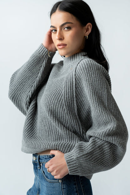 Shayla Knit Sweater in Grey