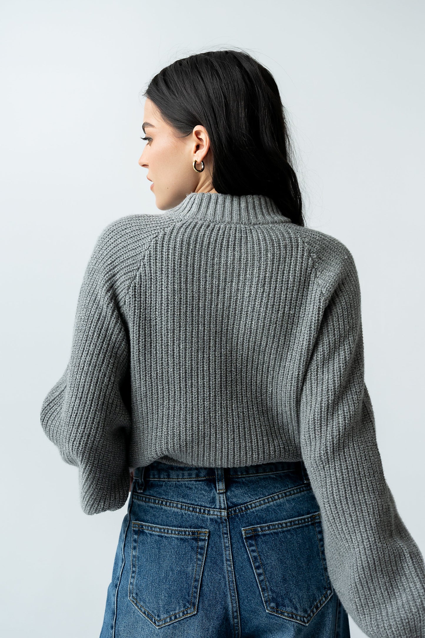 Shayla Knit Sweater in Grey