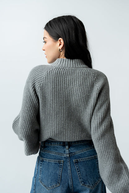 Shayla Knit Sweater in Grey