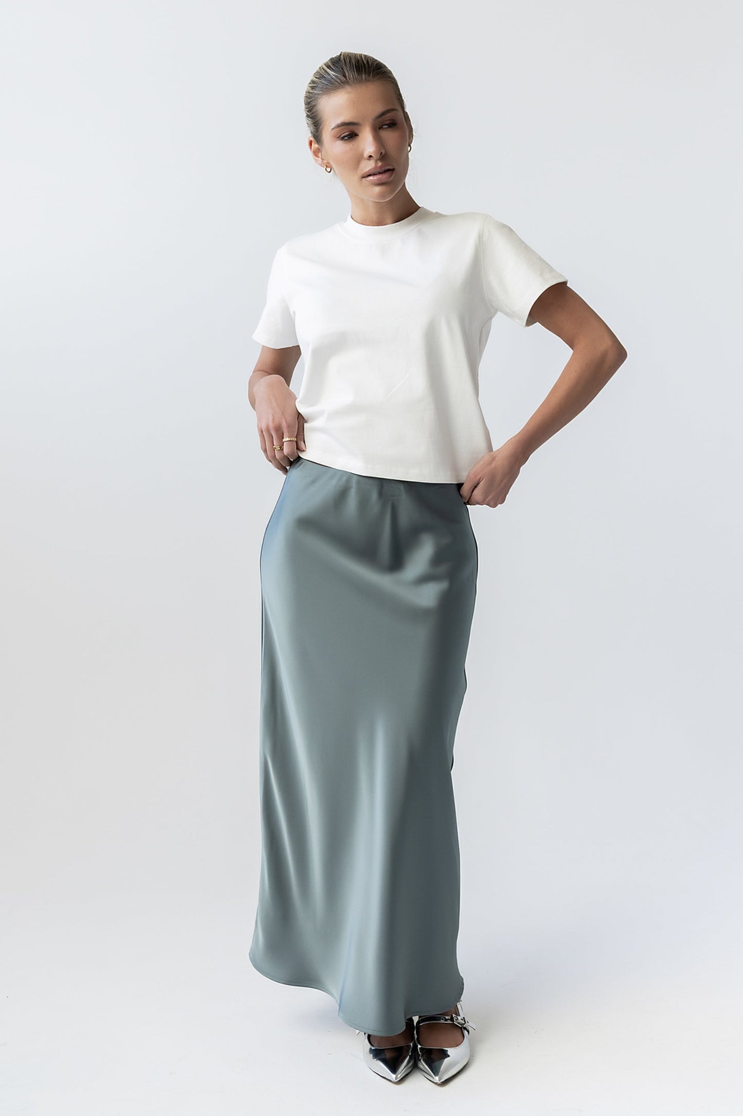 Judy Tee in White