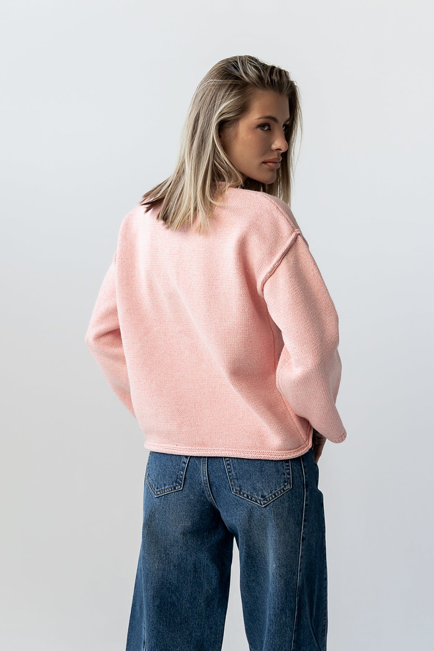 Carlie Knit Cardigan in Pink