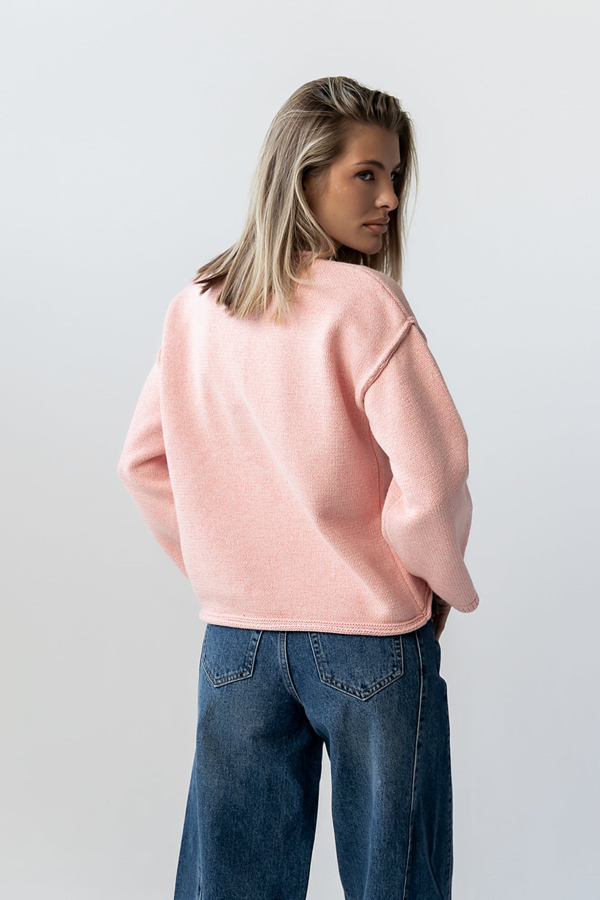 Carlie Knit Cardigan in Pink