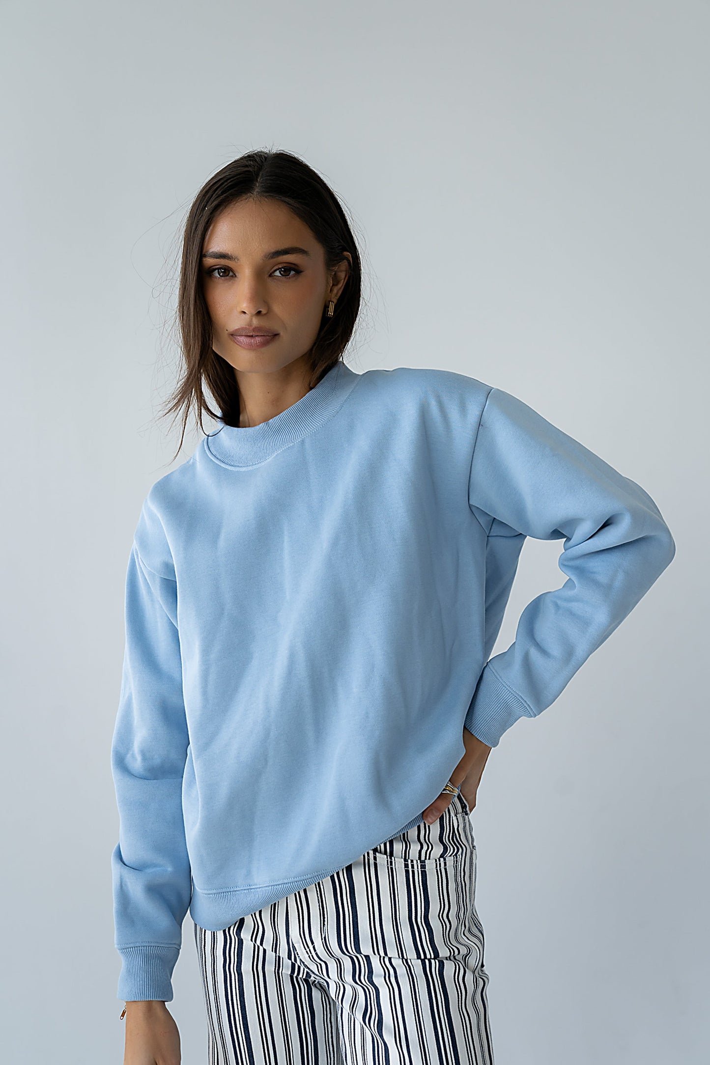 Marie Oversized Sweatshirt in Blue