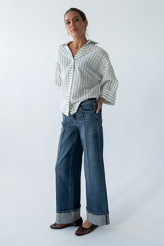 Ollie Striped Button Up