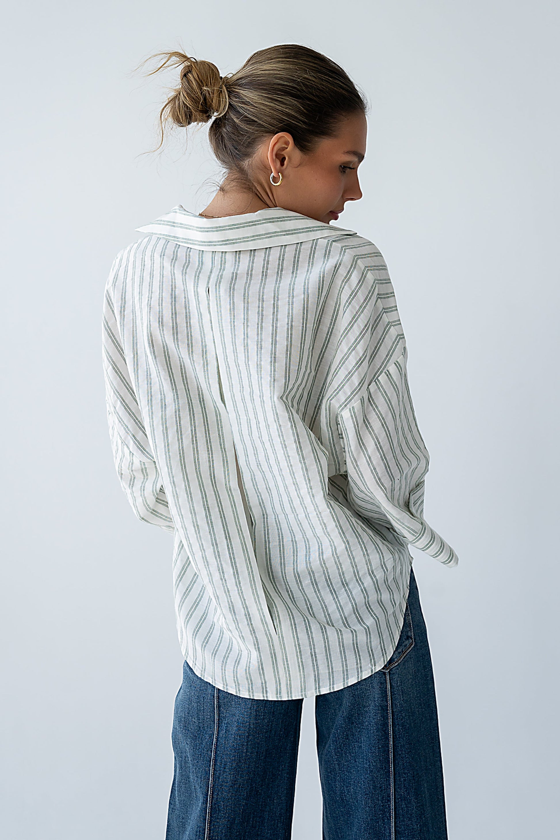 Ollie Striped Button Up