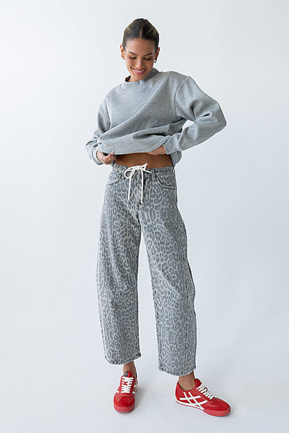 Marie Oversized Sweatshirt in Grey