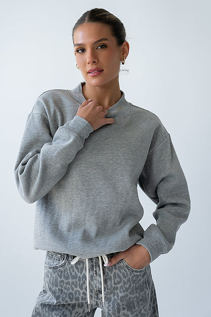 Marie Oversized Sweatshirt in Grey