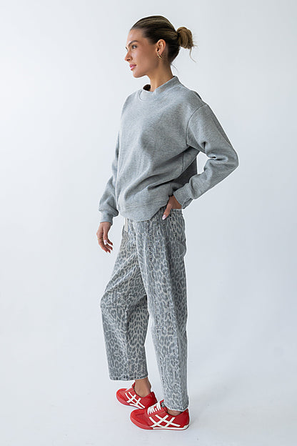 Marie Oversized Sweatshirt in Grey