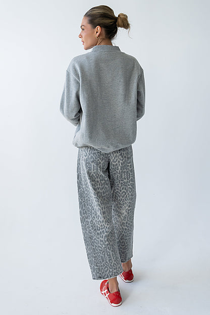 Marie Oversized Sweatshirt in Grey