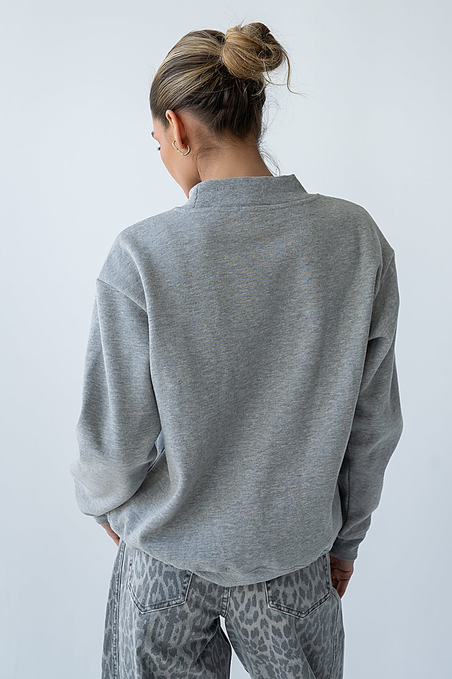 Marie Oversized Sweatshirt in Grey
