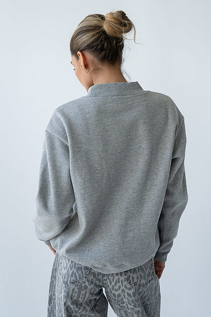 Marie Oversized Sweatshirt in Grey