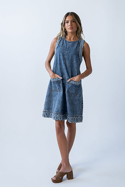 Keslie Denim Mini Dress