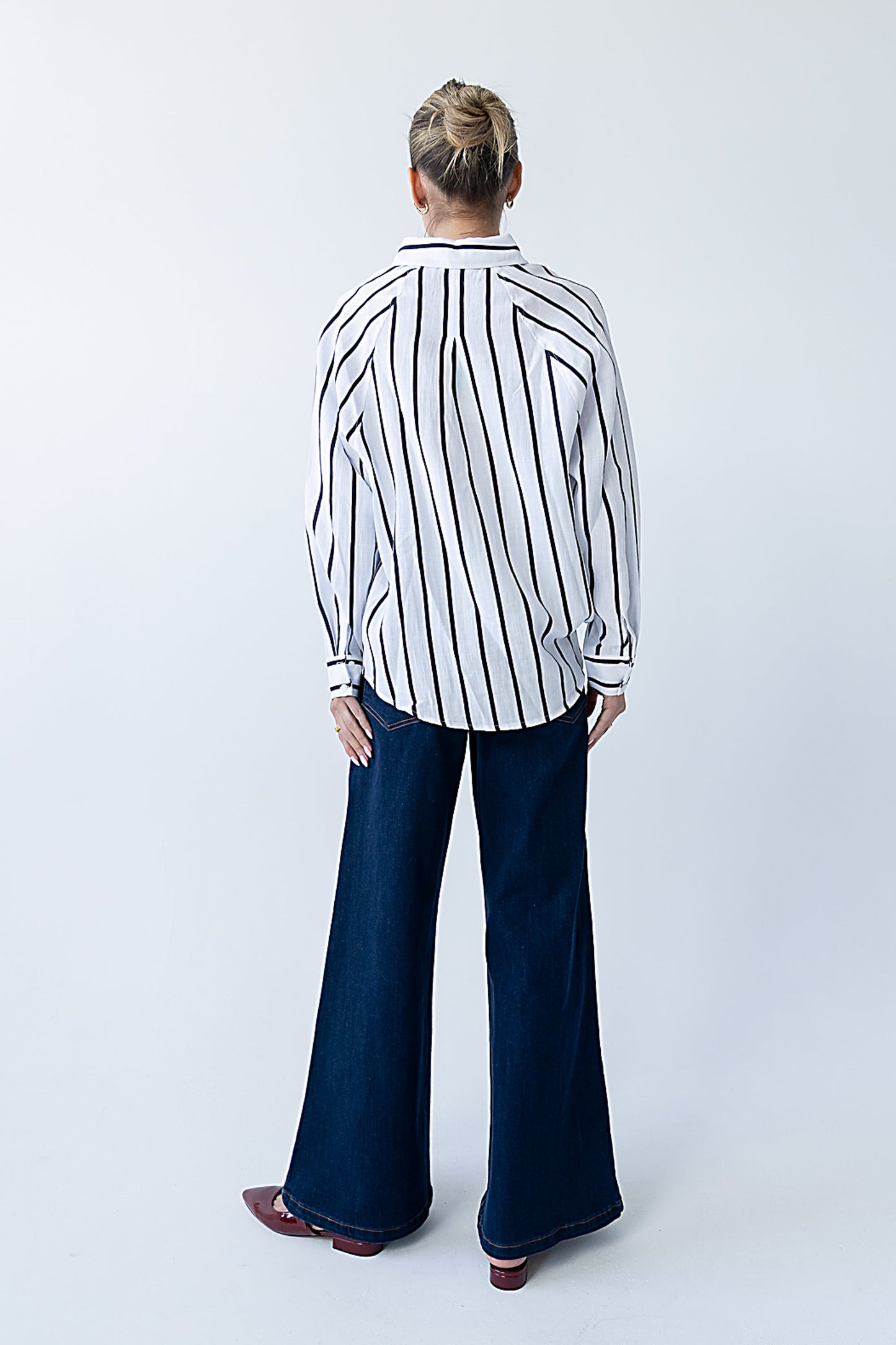 Ronie Striped Button Up