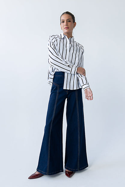 Ronie Striped Button Up