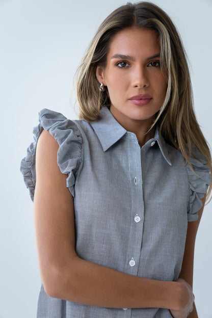 Bernie Striped Button Up