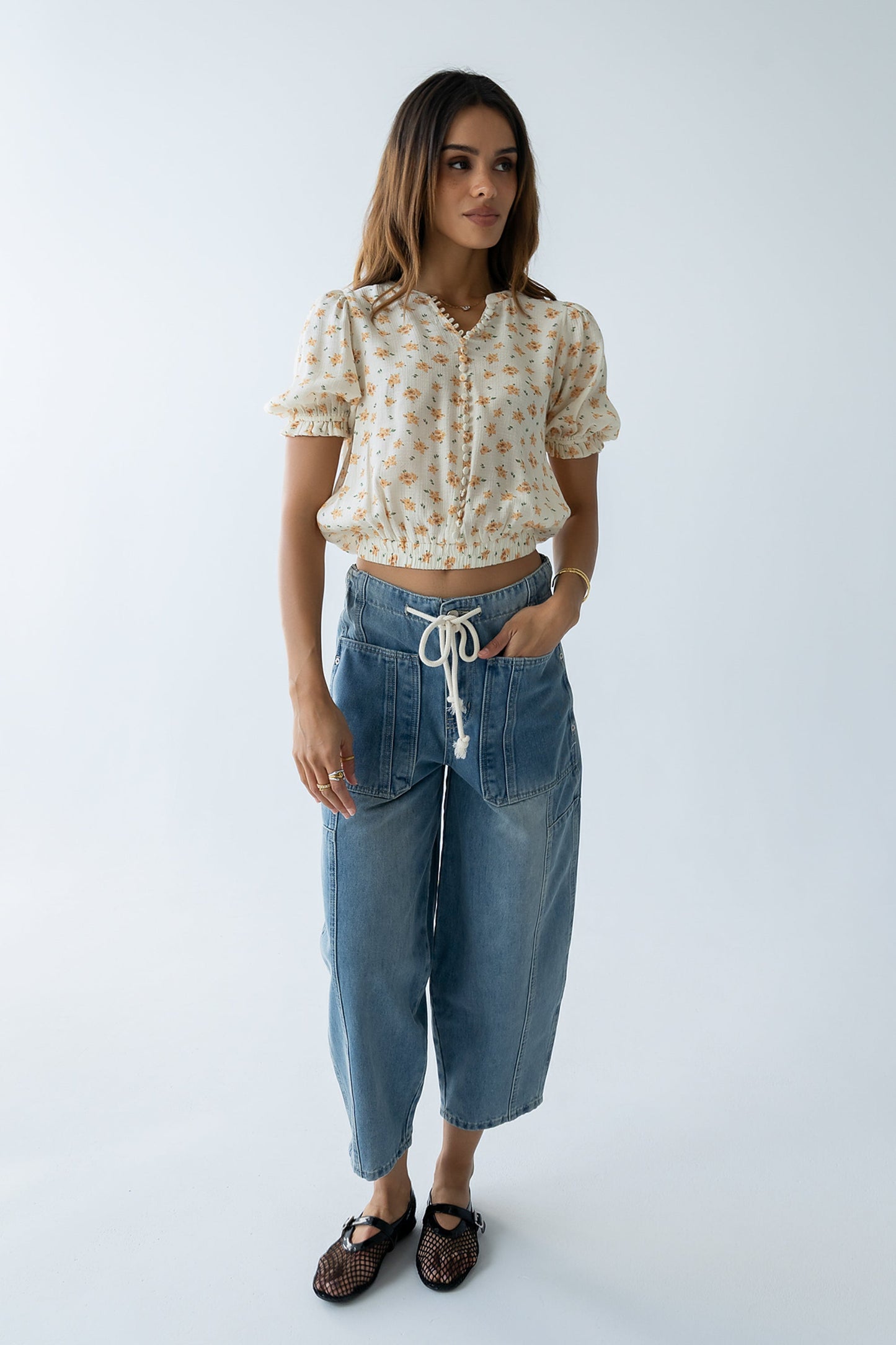 Hannah Barrel Jeans