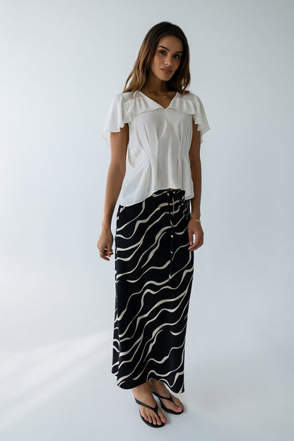 Ariel Abstract Maxi Skirt