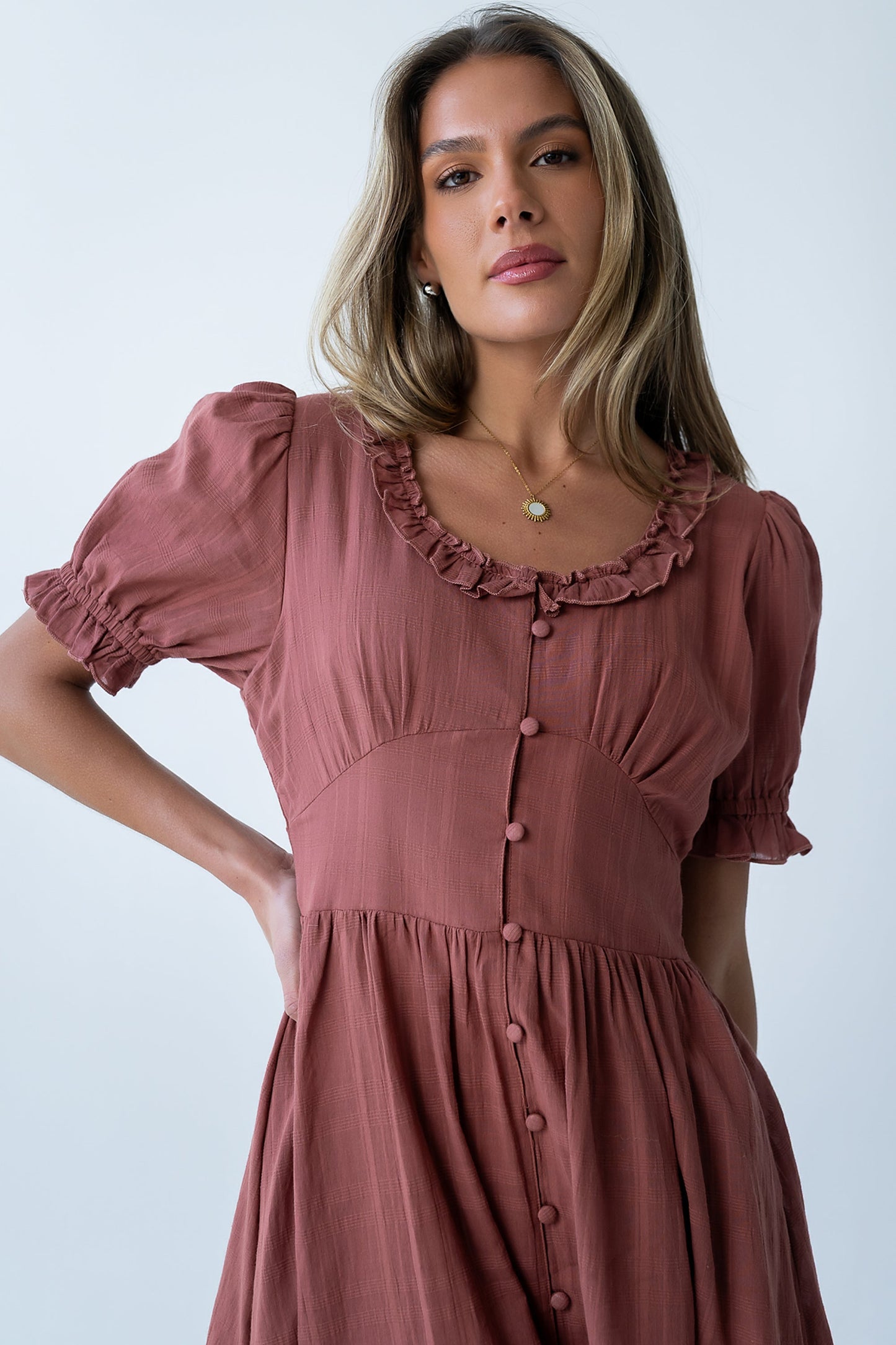 Demi Maxi Dress in Marsala