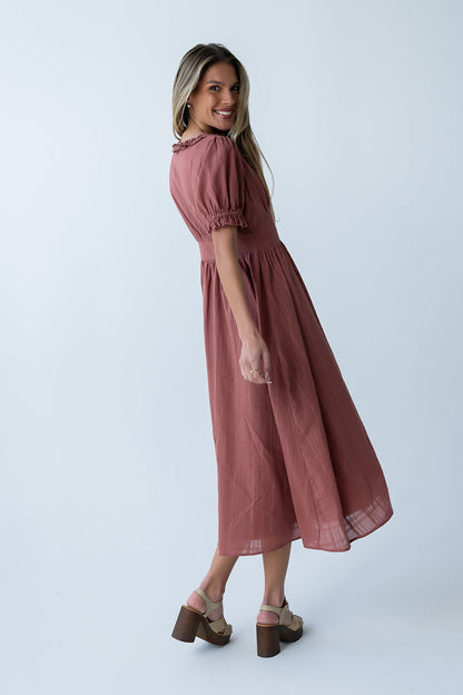 Demi Maxi Dress in Marsala