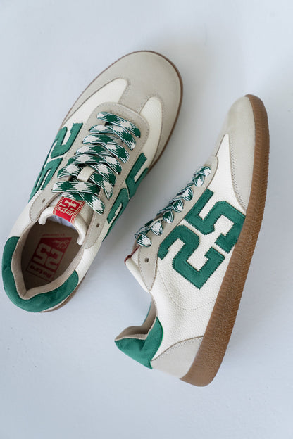 Kelly Retro Sneakers in Green-White