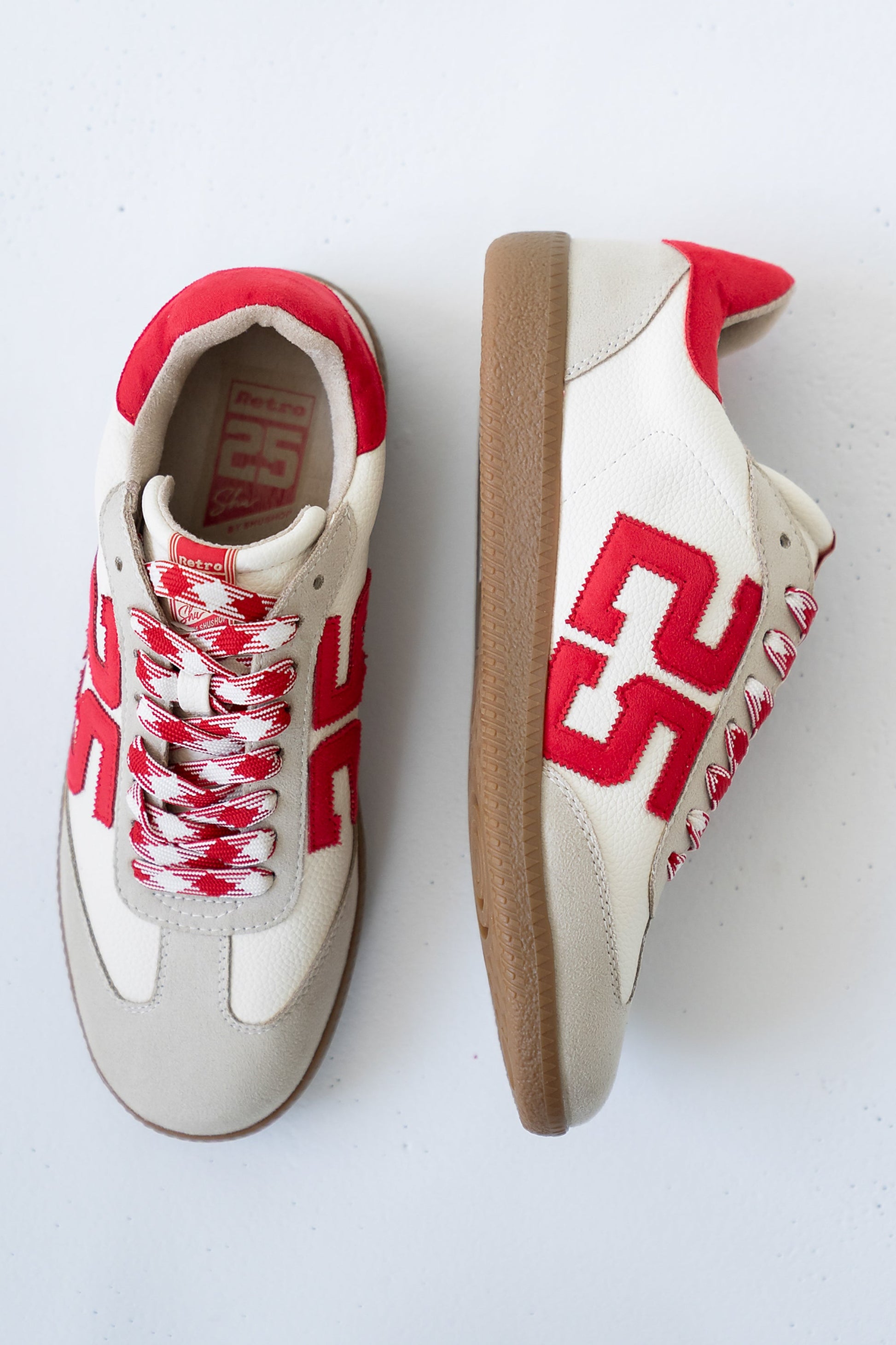 Kelly Retro Sneakers in Red-White