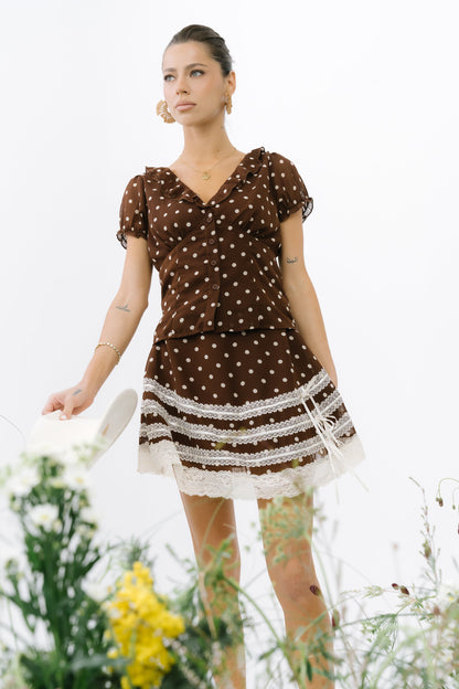 Nacie Polka Dot Blouse