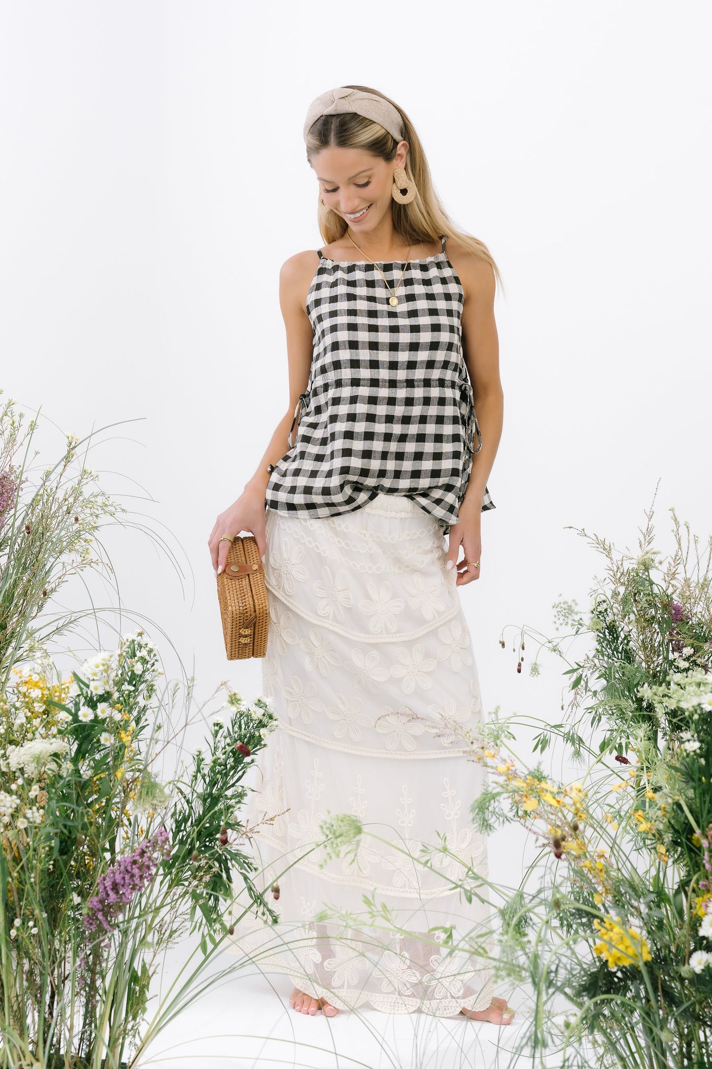 Lily Gingham Tank Top