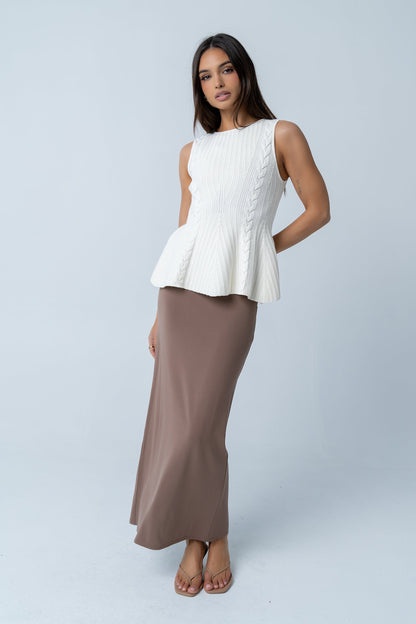 Nona Cable Knit Tank Top
