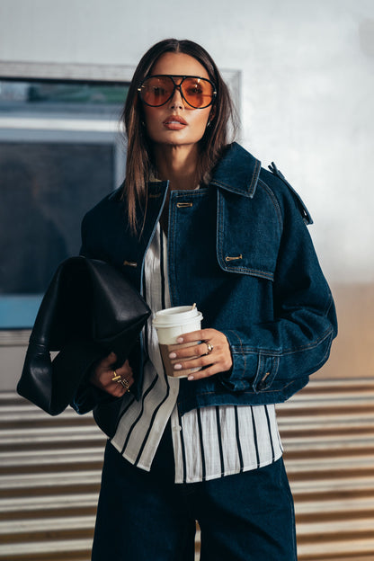 Sally Cropped Trench Coat