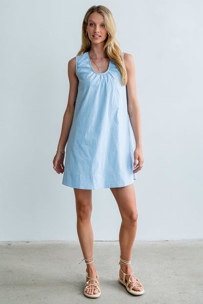 Luka Mini Dress in Blue