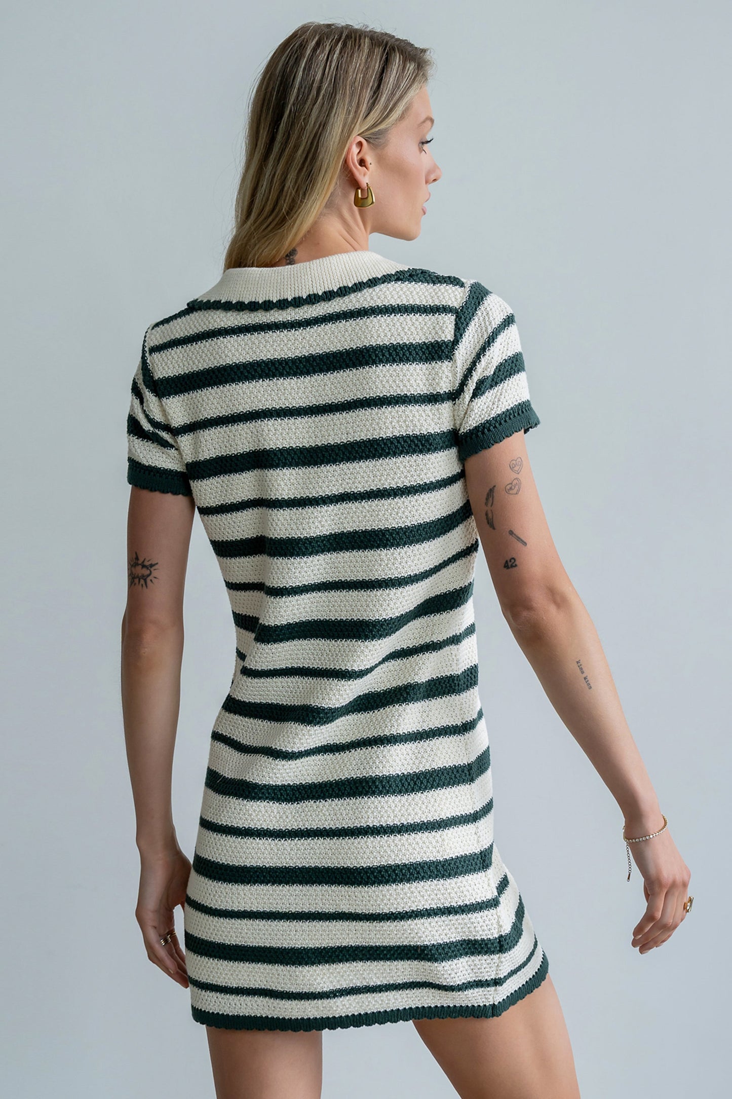 Marcy Striped Knit Mini Dress