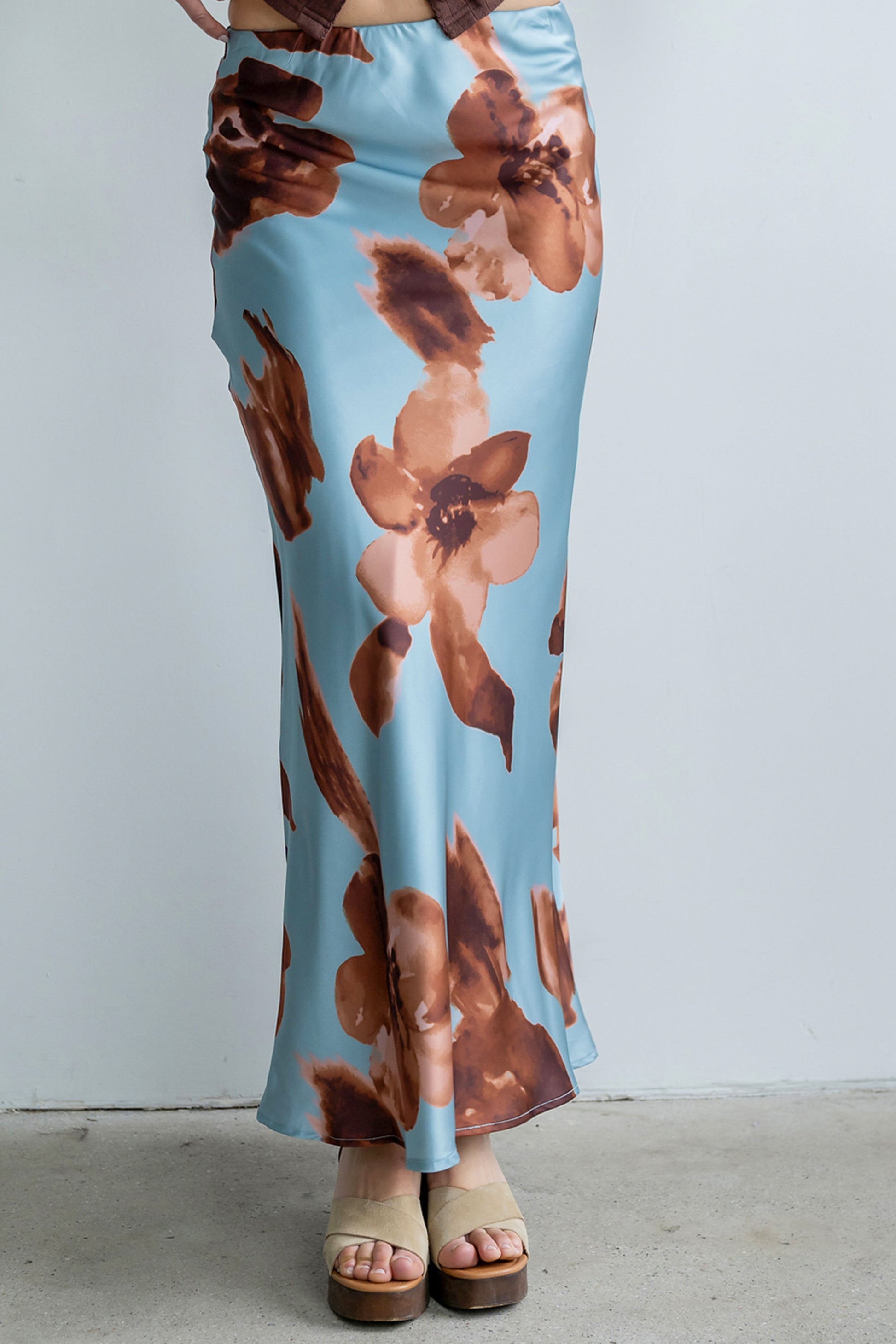 Kenya Satin Maxi Skirt