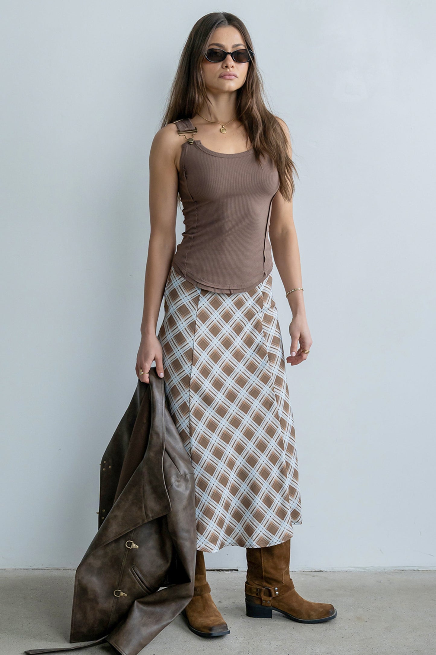 Lenny Overall Top in Brown