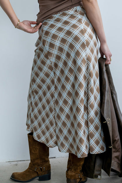 Zadie Plaid Maxi Skirt