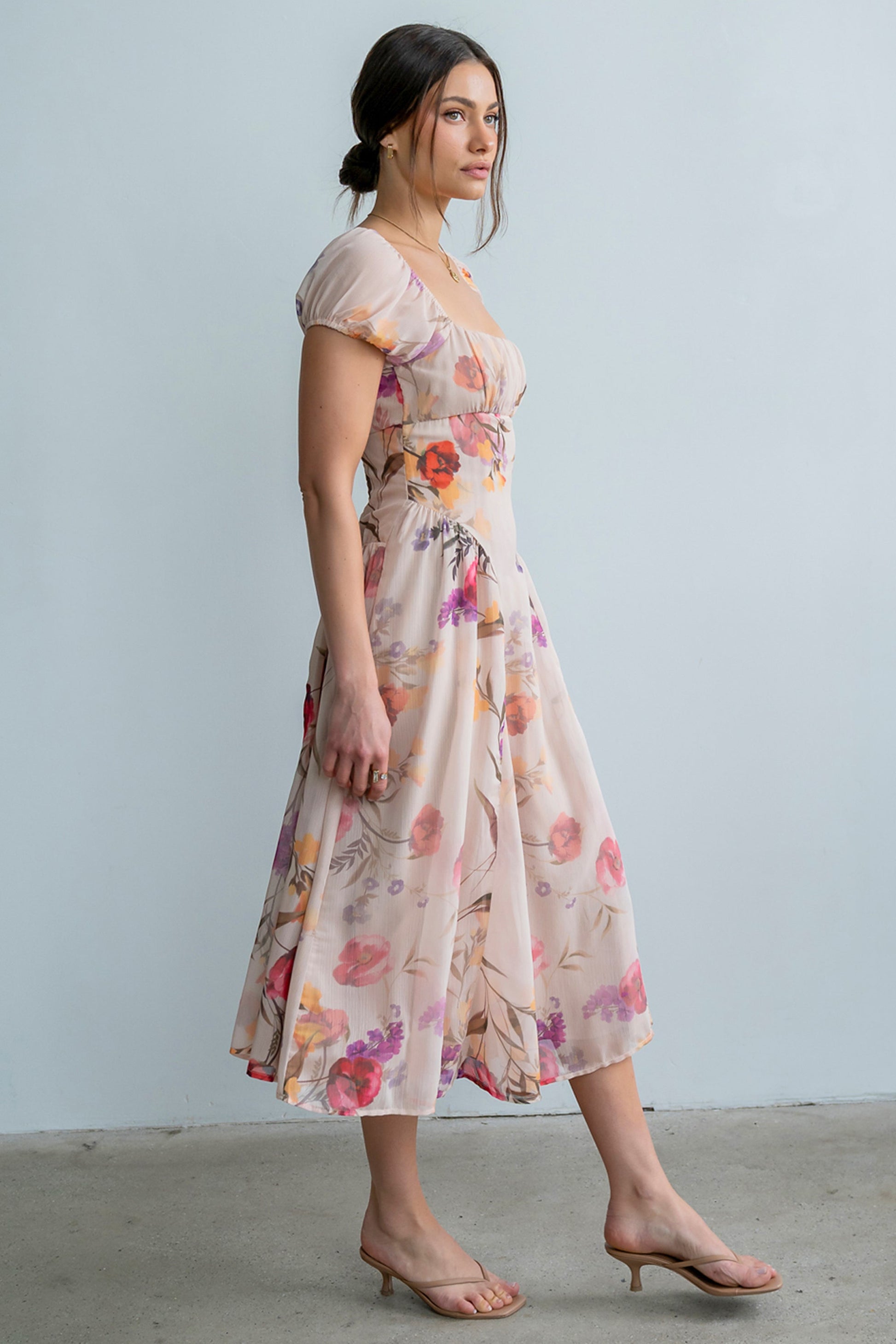 Carly Floral Midi Dress