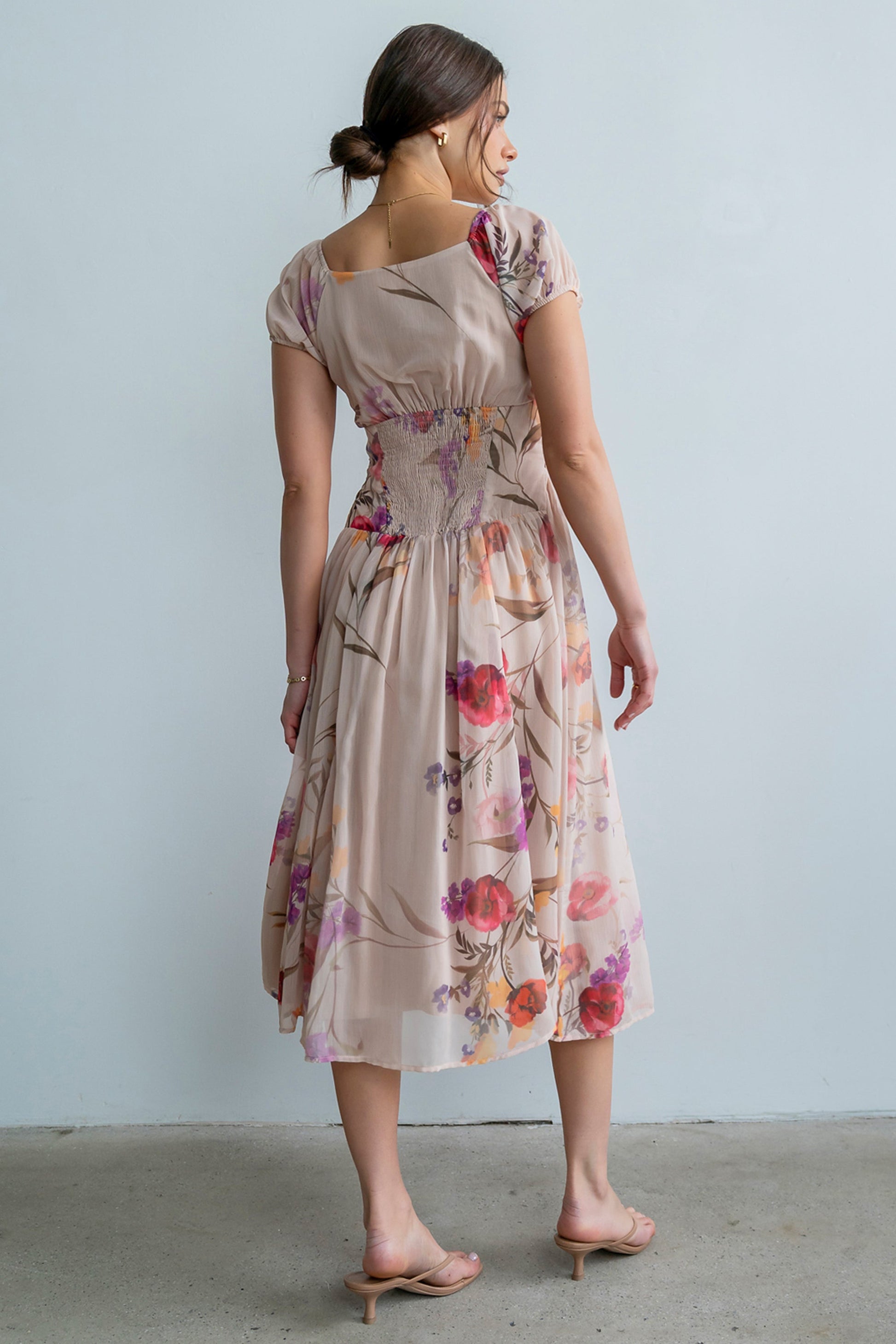 Carly Floral Midi Dress