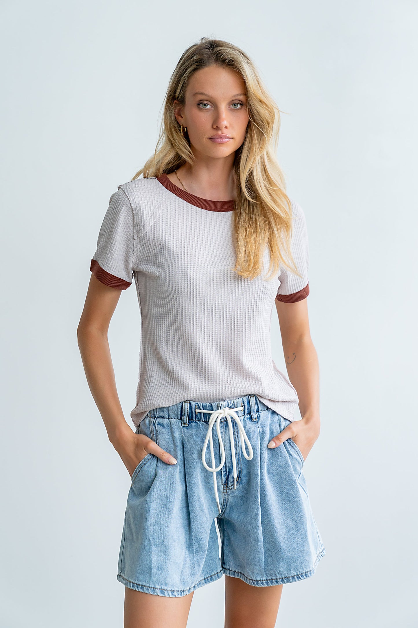 Franky Waffle Knit Top