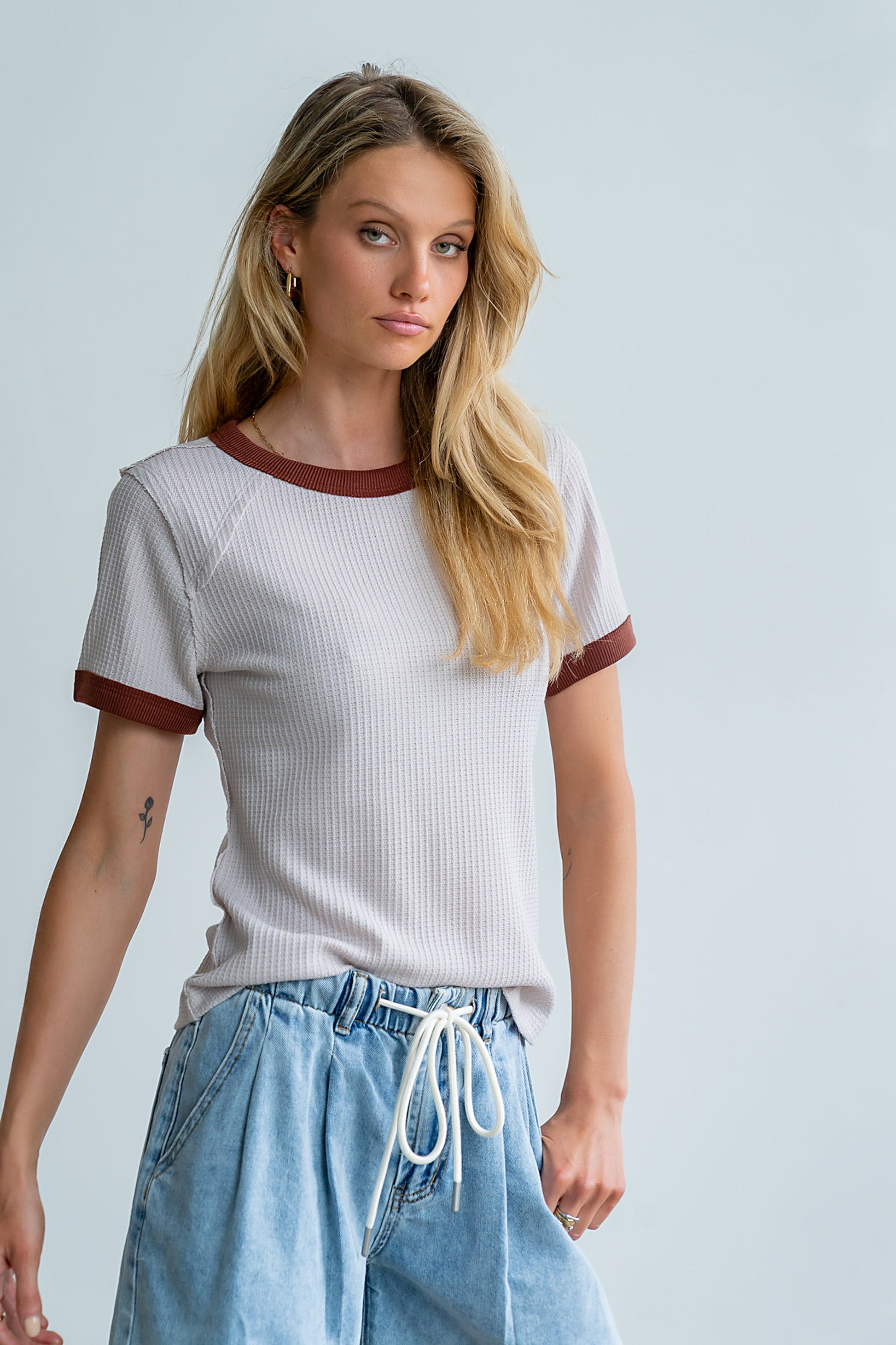Franky Waffle Knit Top