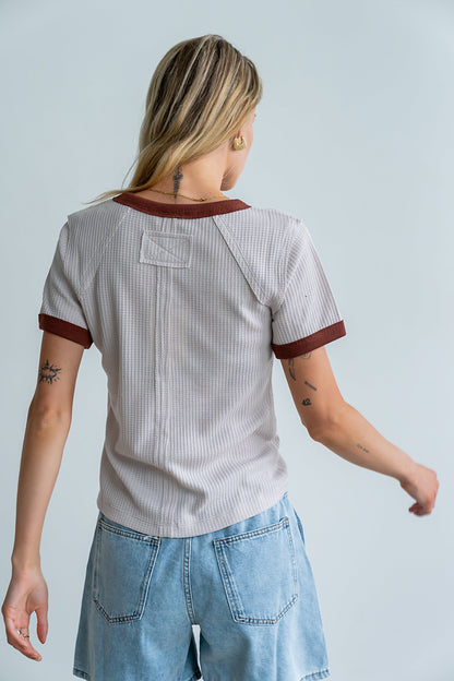 Franky Waffle Knit Top