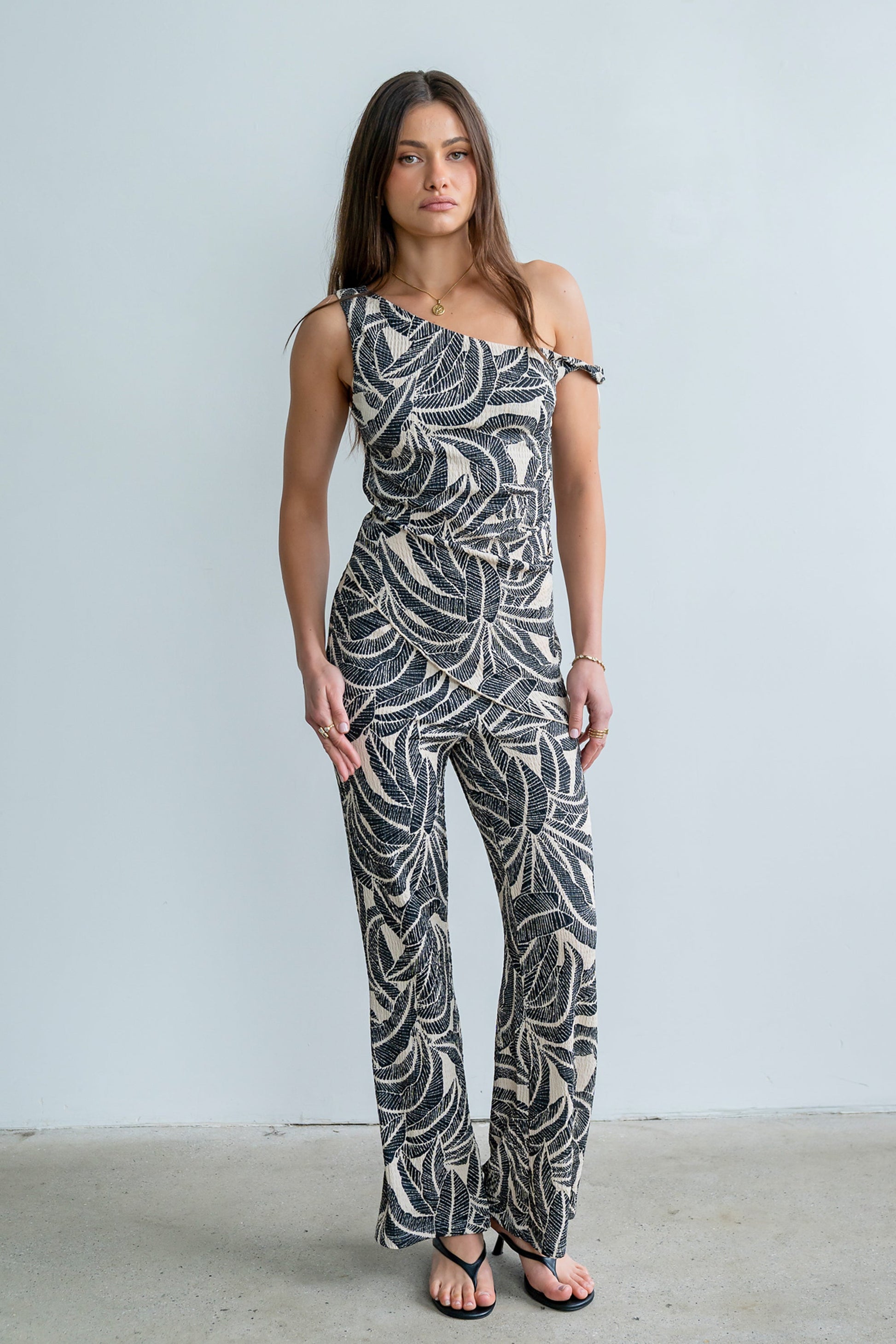 Minnie Abstract Wide Leg Pants