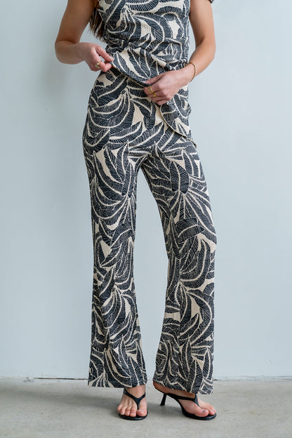 Minnie Abstract Wide Leg Pants