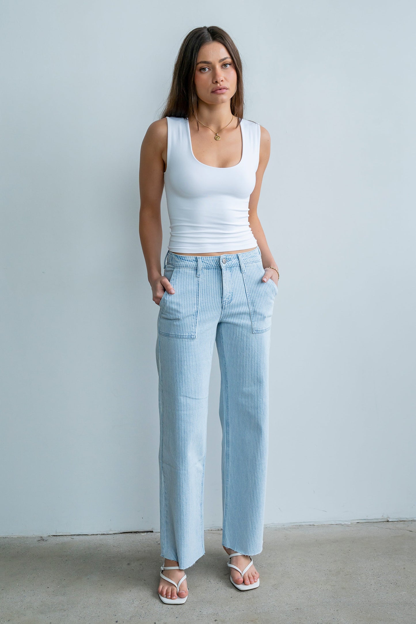 Millie Tank Top in White