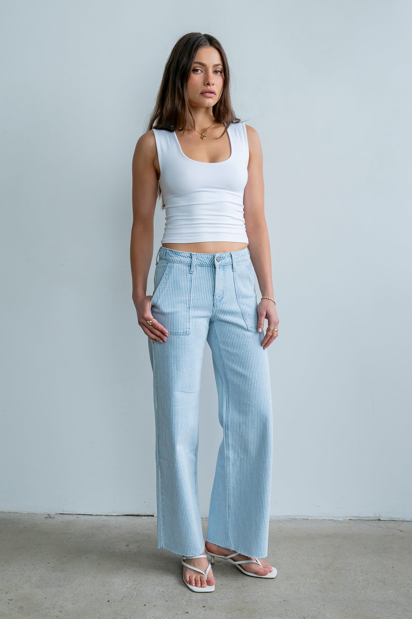Millie Tank Top in White