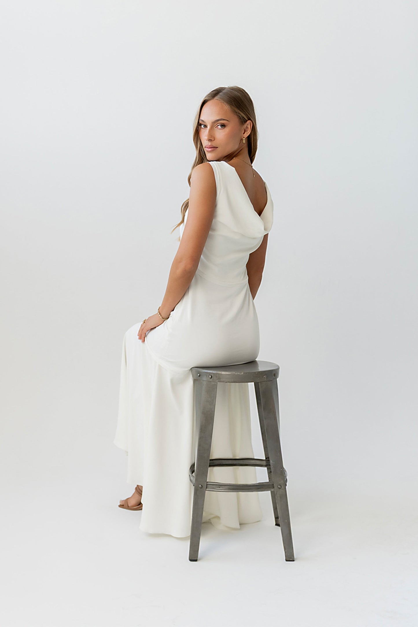 Marlon Maxi Dress in Ivory