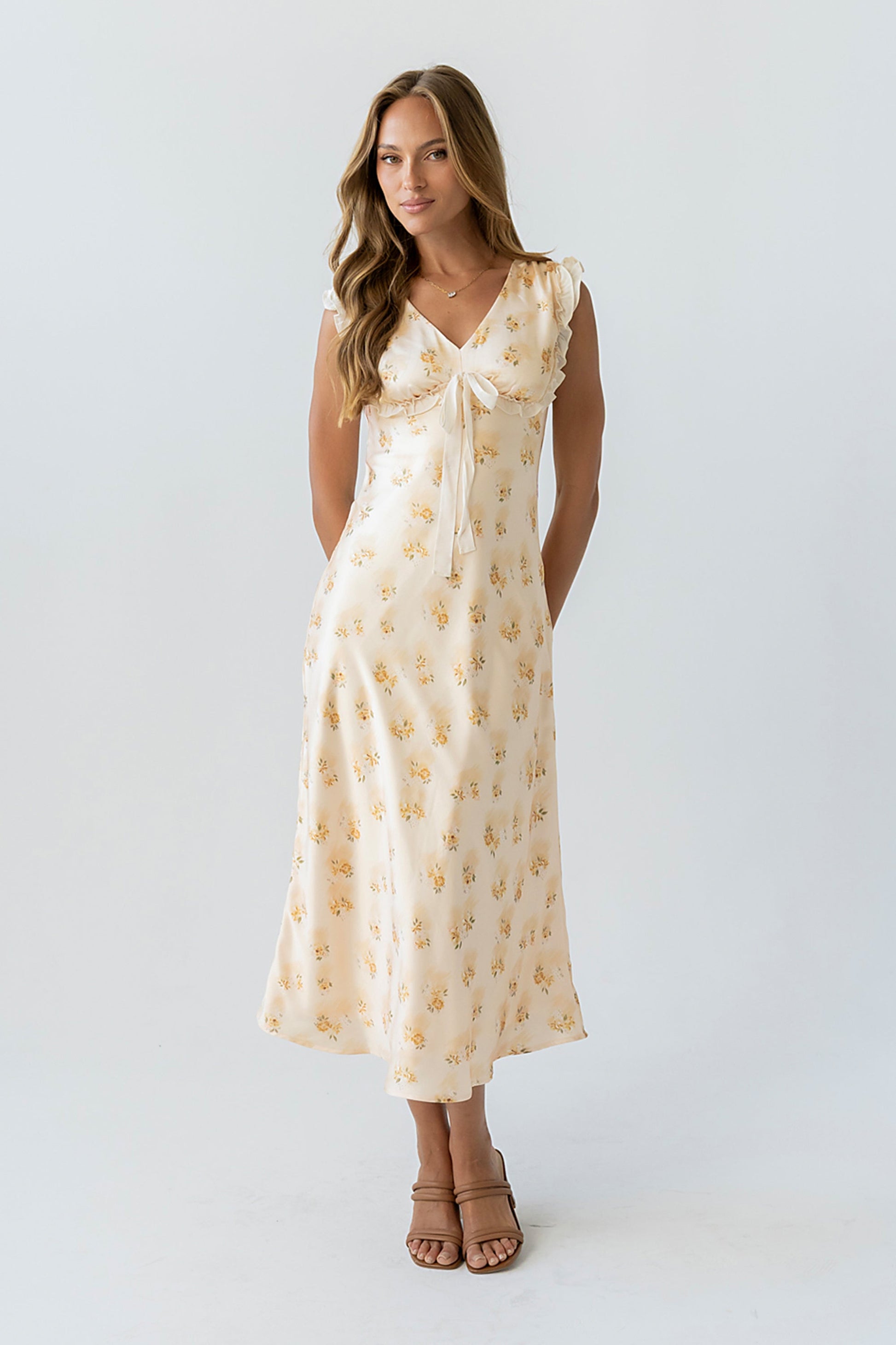 Tracey Maxi Dress in Yellow