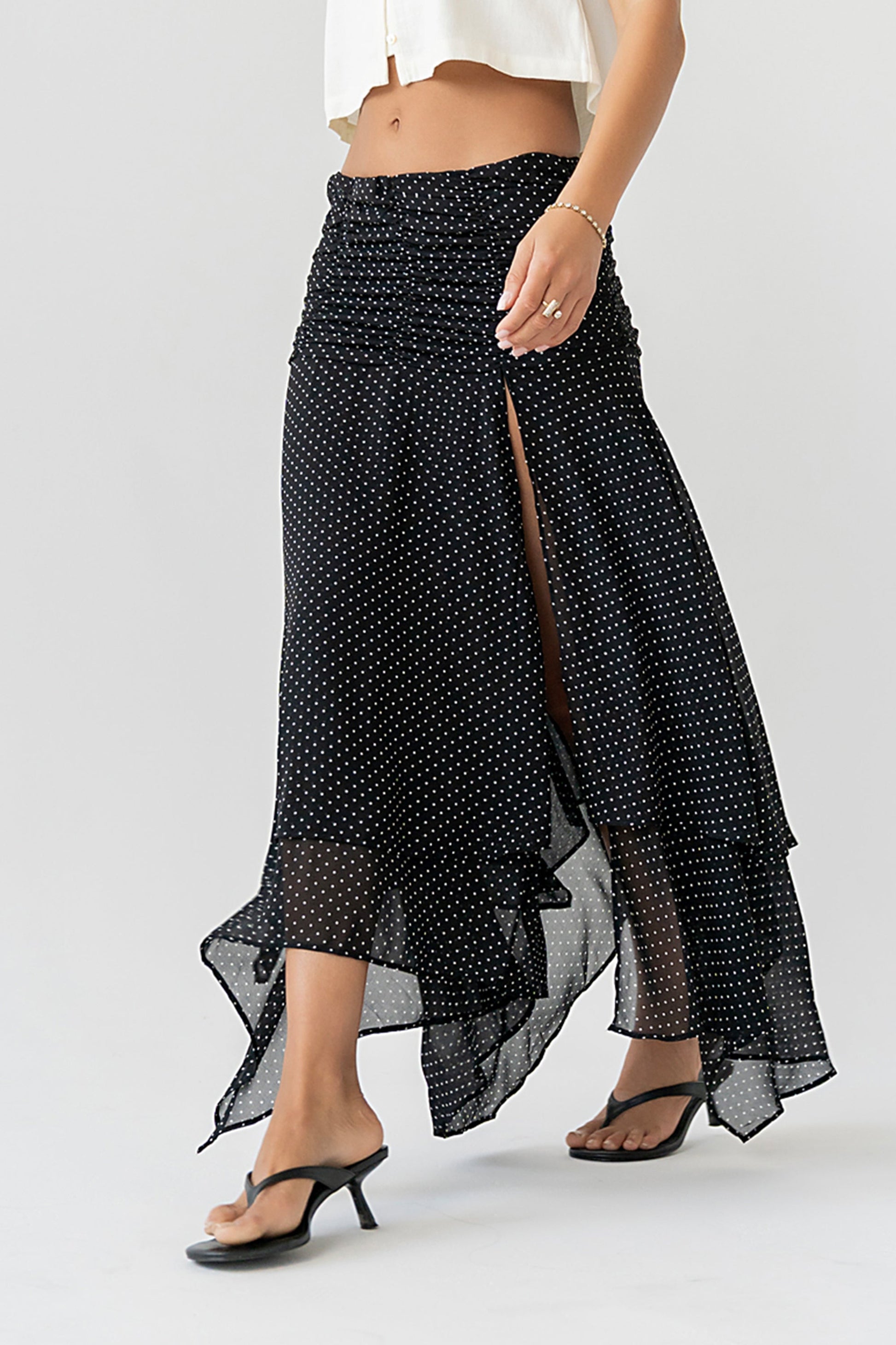 Ainsley Asymmetrical Maxi Skirt