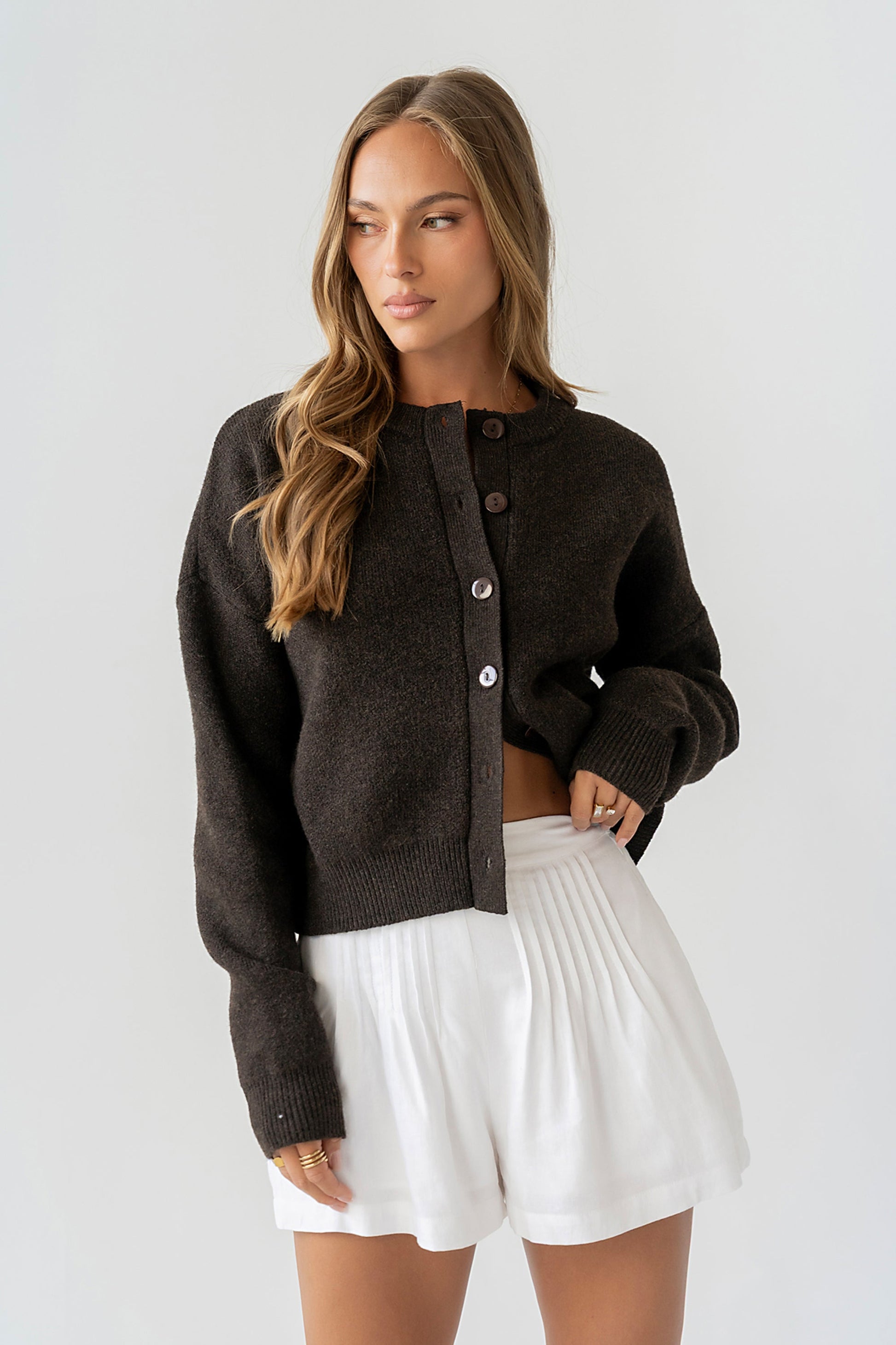 Valeria Oversized Sweater in Brown