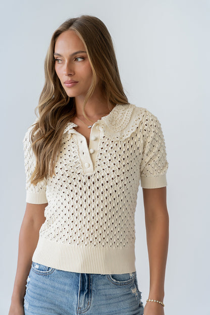 Sunny Crochet Top