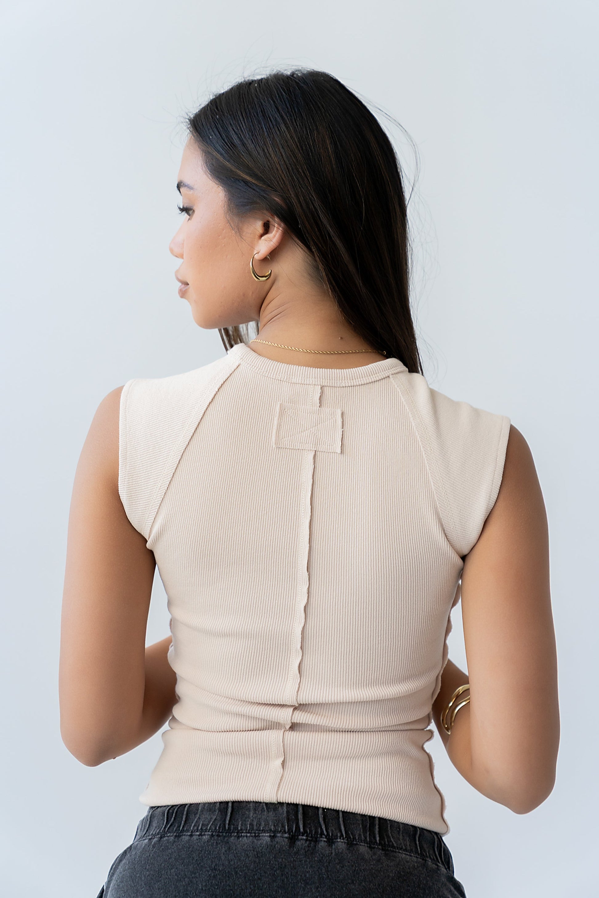 Huxley Tank in Tan